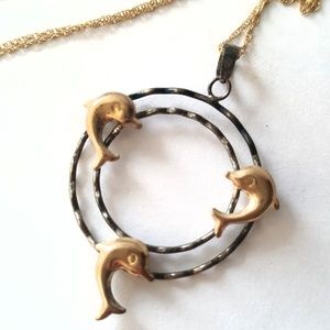 Dolphin Necklace - Gold